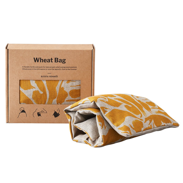Yellow Creatures Printed Linen Wheat Bag