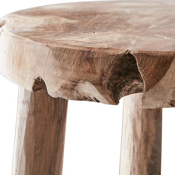 Rustic Handmade Teak Stool