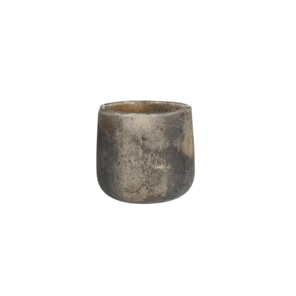 Small Smoke Aged Tealight Holder
