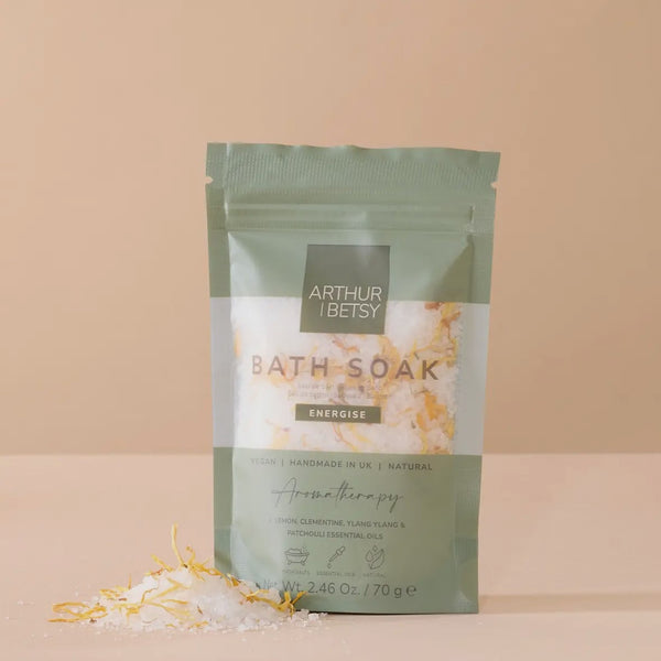 'Energise' Aromatherapy Bath Salts Pouch