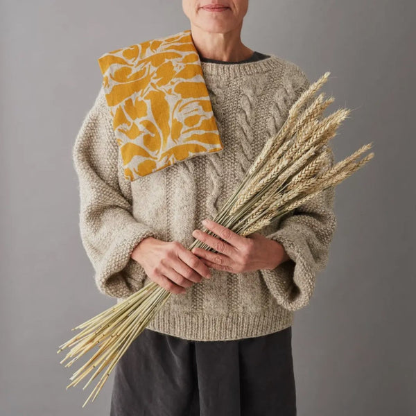 Yellow Creatures Printed Linen Wheat Bag