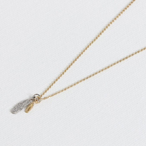 Delicate Feather Pendant Necklace
