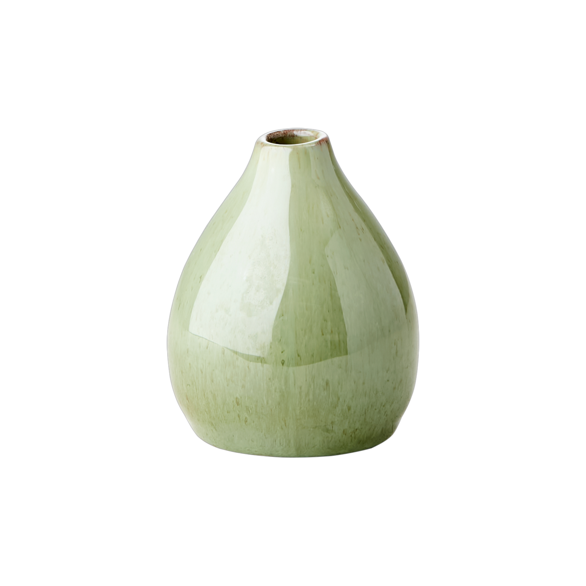 Green Ceramic Bud Vase
