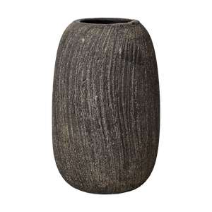 Tall Grey Textured Pot