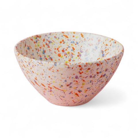 Multi  Ceramic Splatter Salad Bowl