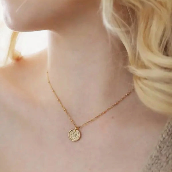 Gold Talisman Pendant Necklace