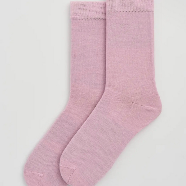Sugar Pink Merino Socks