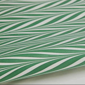 Green Candy Stripe Wrapping Paper