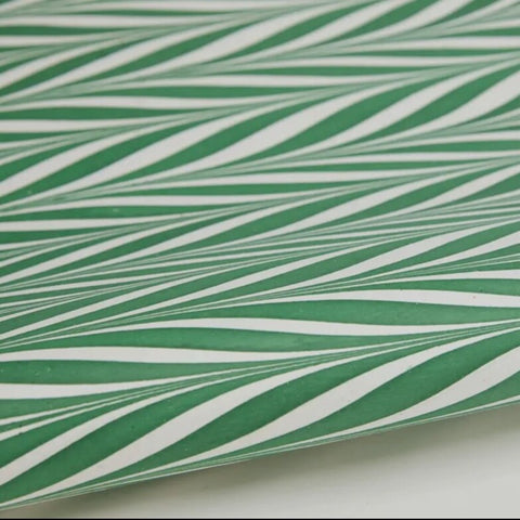 Green Candy Stripe Wrapping Paper