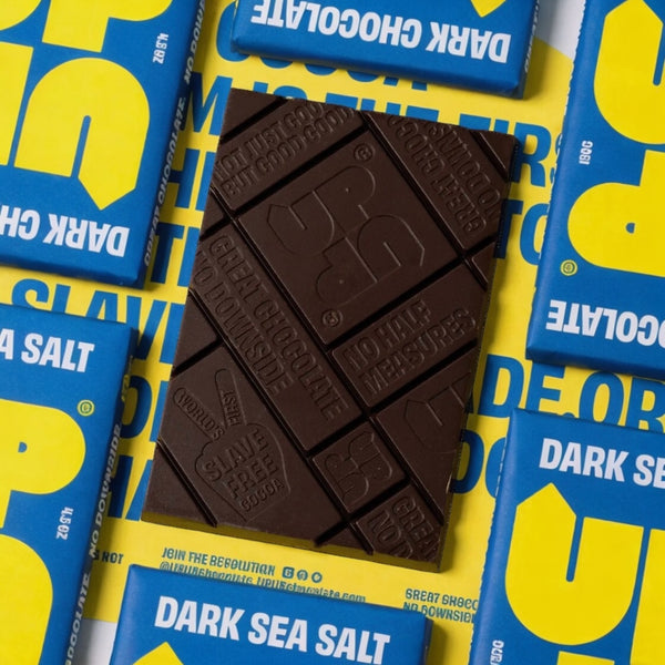 Sea Salt Up Up Dark Chocolate Bar 120G