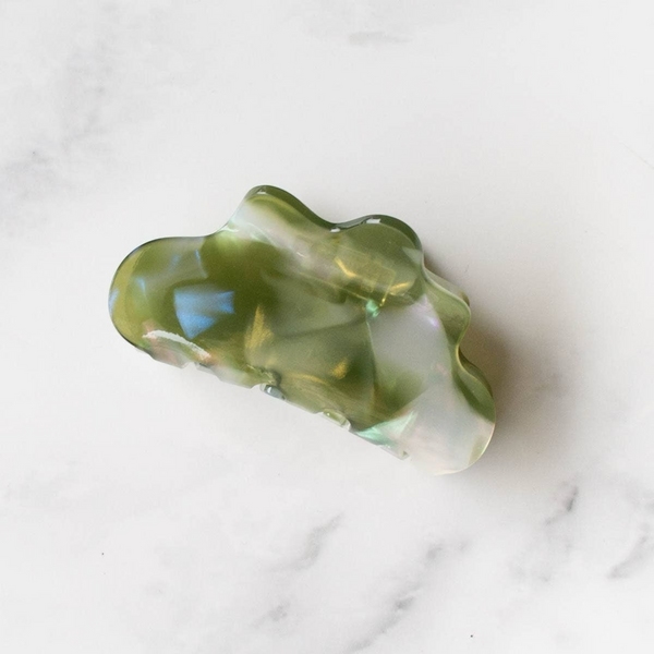 Eco Cloud Hair Claw Clip - Olive