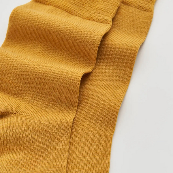 Golden Yellow Merino Socks