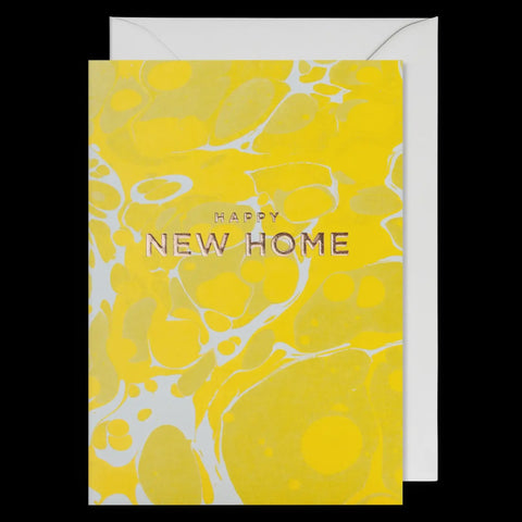 Happy New Home Marble Greeting Card