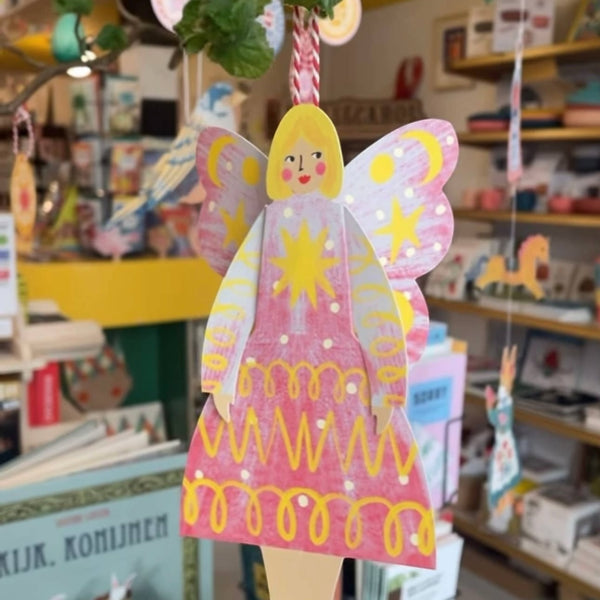 Stardust Butterfly Woman Sitting Greeting Card