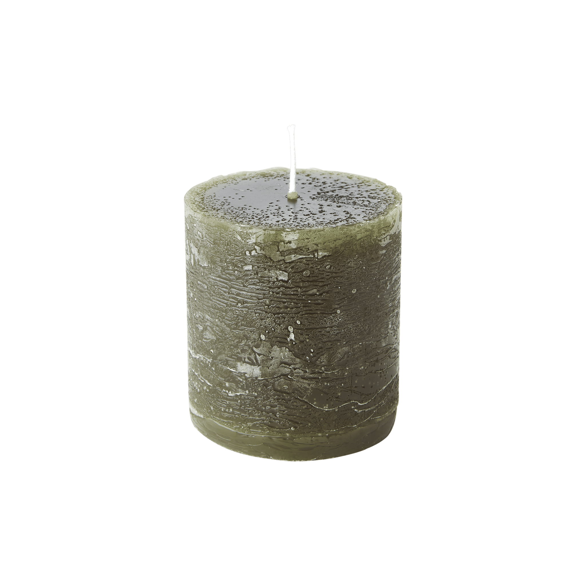 Green 7 x 7.5 cm Pillar Candle