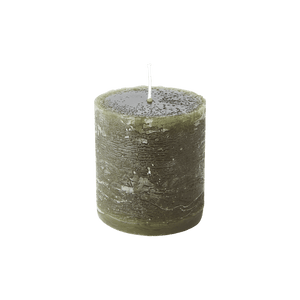 Green 7 x 7.5 cm Pillar Candle