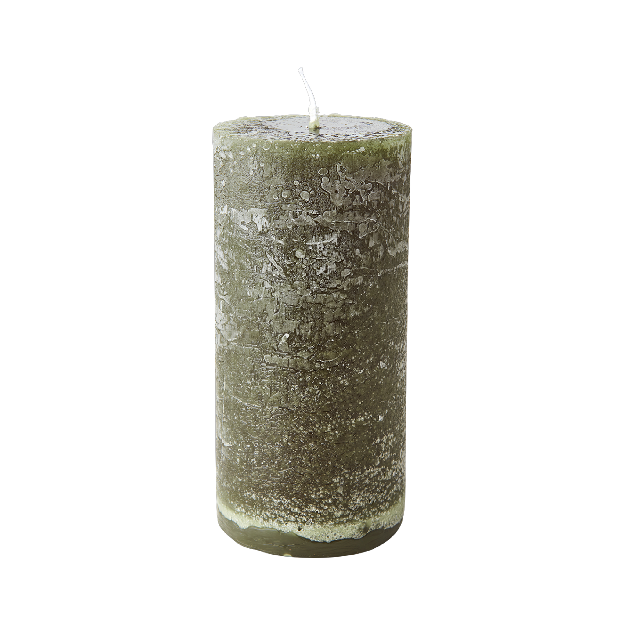 Green 7 x 15 cm Pillar Candle