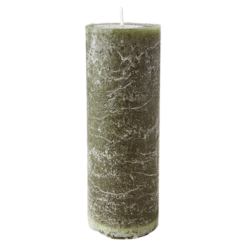 Green 7 x 20 cm Pillar Candle