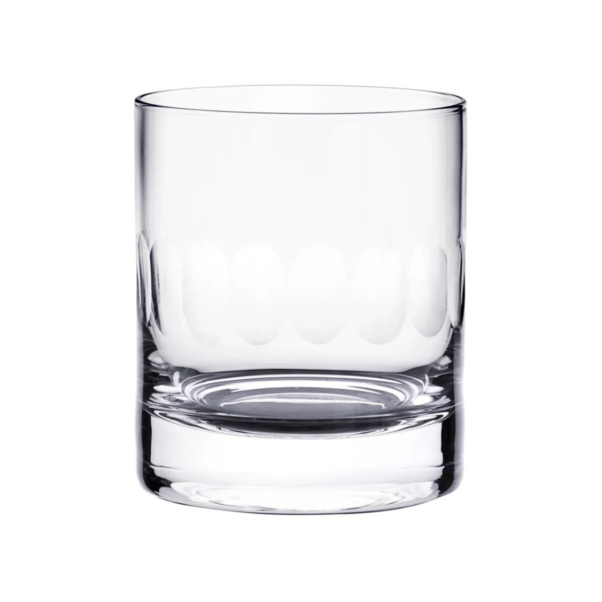 Pair Of Whisky Glasses With Lens Design