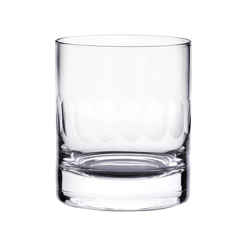 Pair Of Whisky Glasses With Lens Design