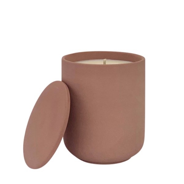 E&O Moroccan Rose Ceramic Candle With Lid