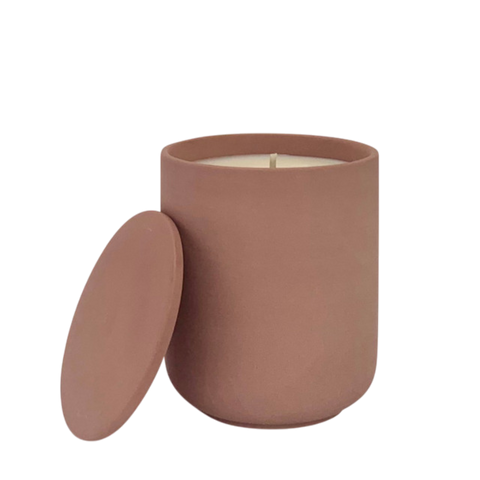 E&O Moroccan Rose Ceramic Candle With Lid