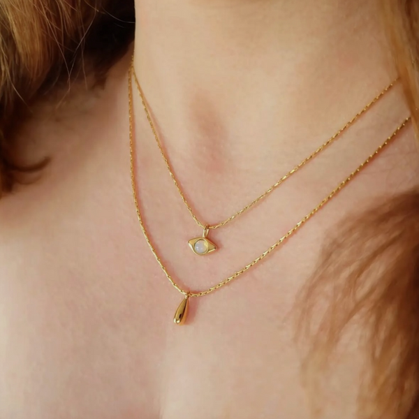 Layered Eye Necklace