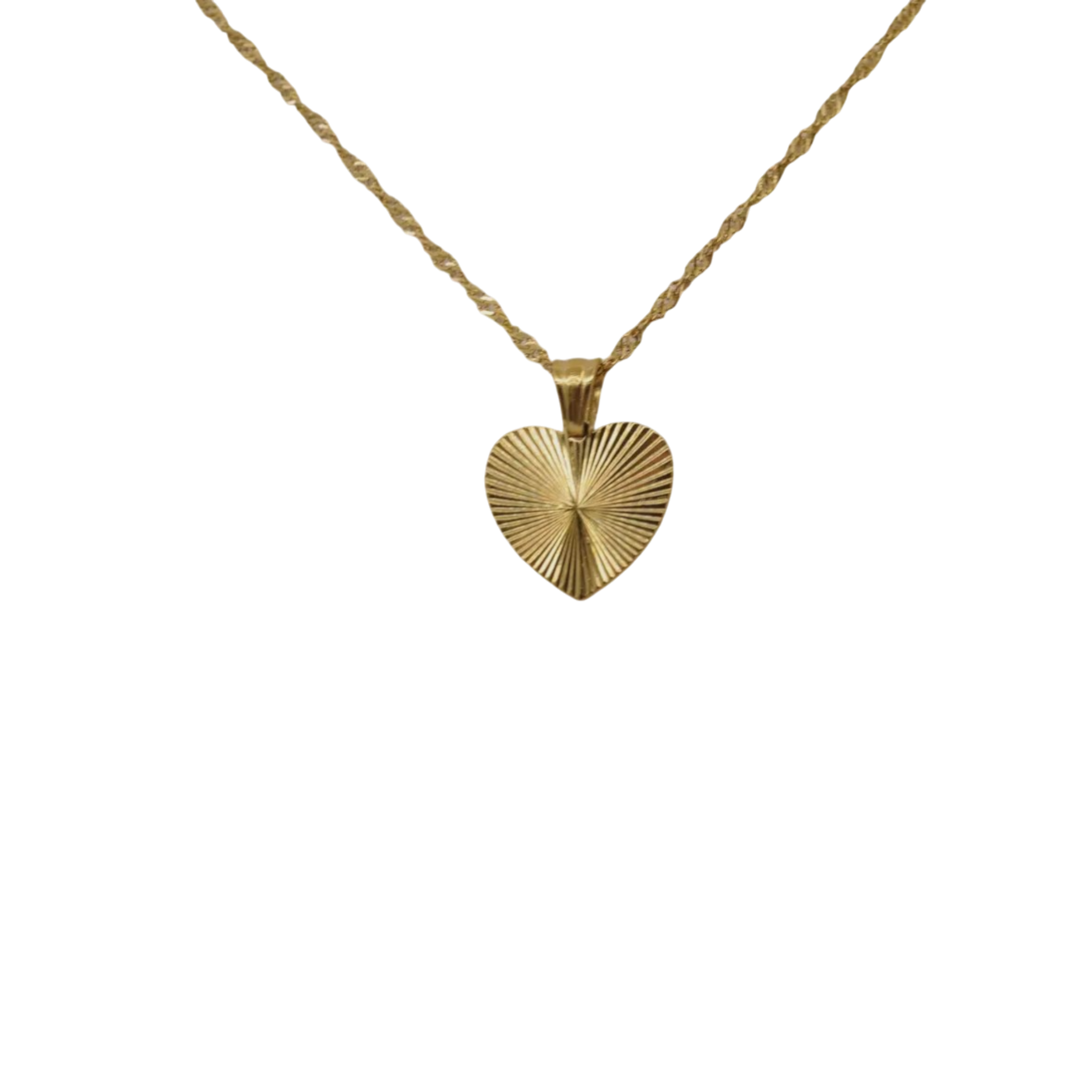 Heart Pendant On Chain Necklace