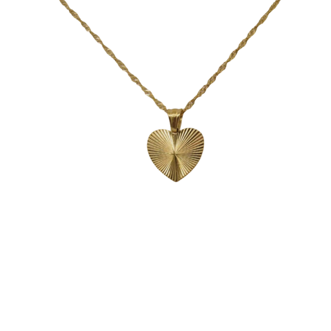 Heart Pendant On Chain Necklace