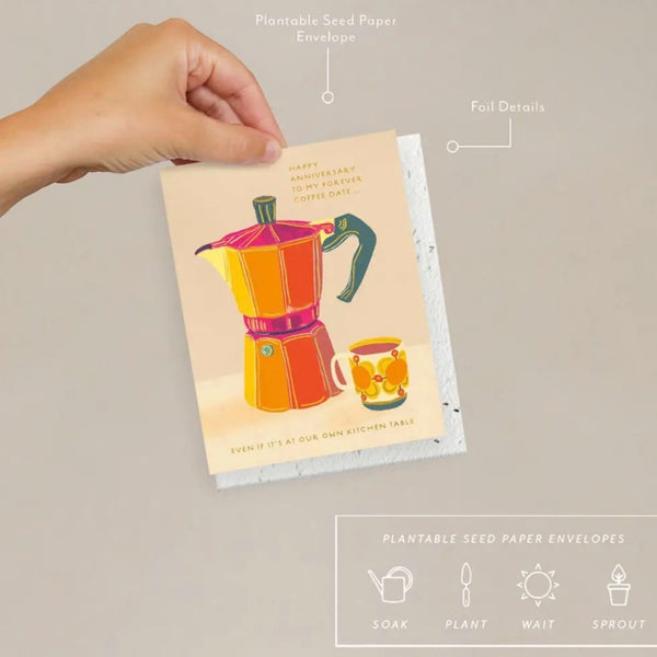 Espresso Anniversary Card