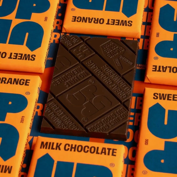 Sweet Orange Up Up Milk Chocolate Bar 120G