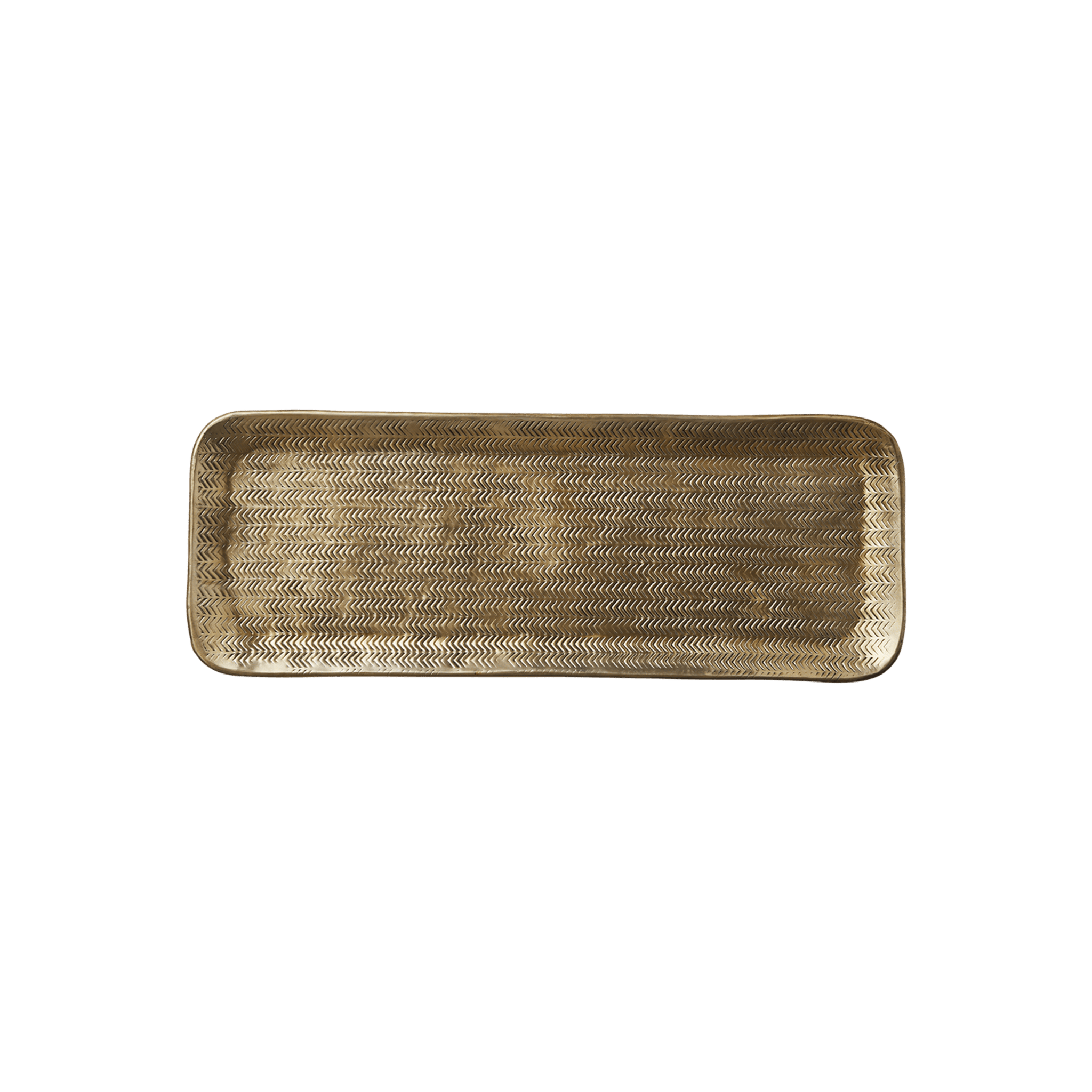 M (50cm) Brass Rectangle Tray