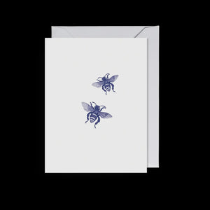 Mini Bees In Love Card