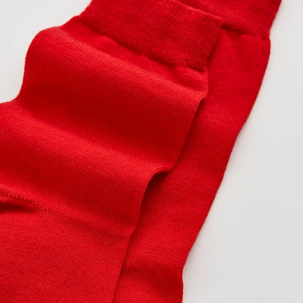 Postbox Red Merino Socks