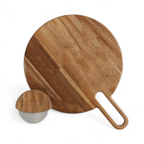 Pizza Board & Cutter Set