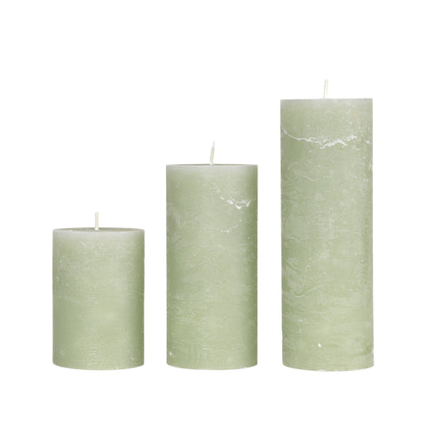 Seagrass 7x10 cm Rustic Pillar Candle