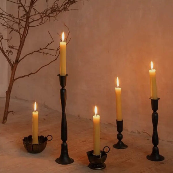 Metal Frill Candle Holder