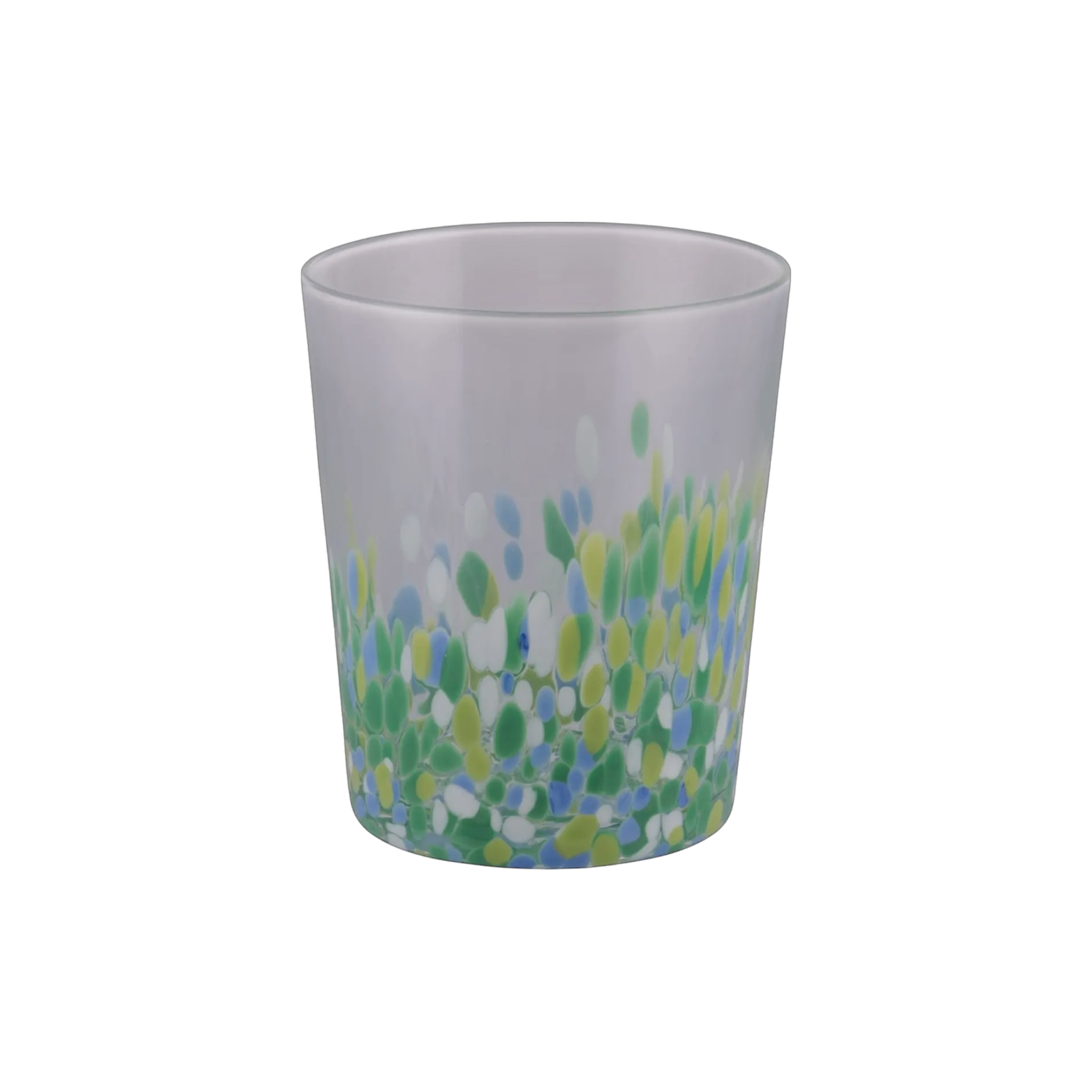 Green Confetti Glass Tumbler