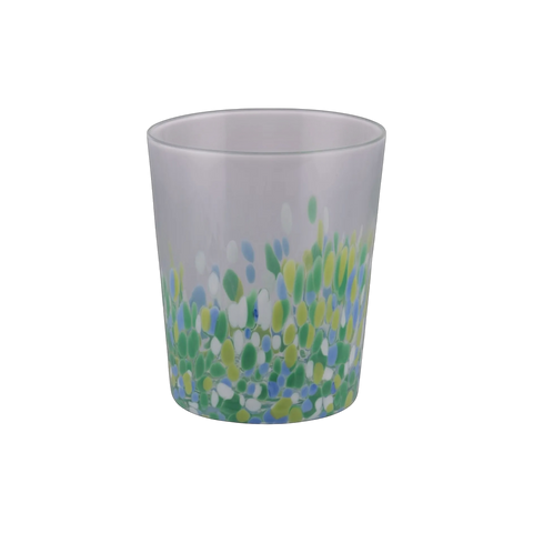 Green Confetti Glass Tumbler