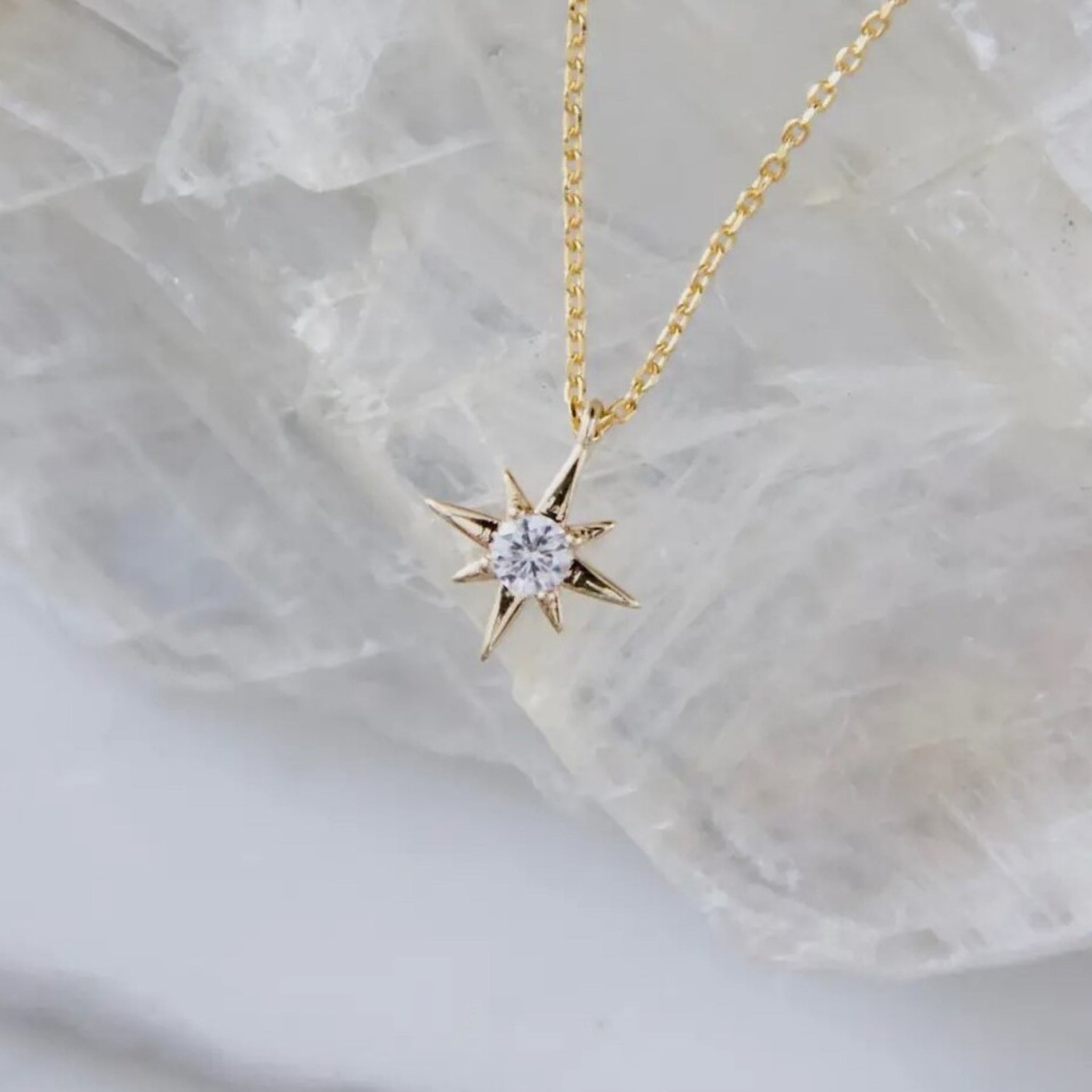 Mini Shinning Star Pendant Necklace