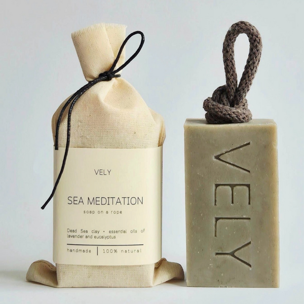 "Sea Meditation" Natural Handmade Soap On A Rope