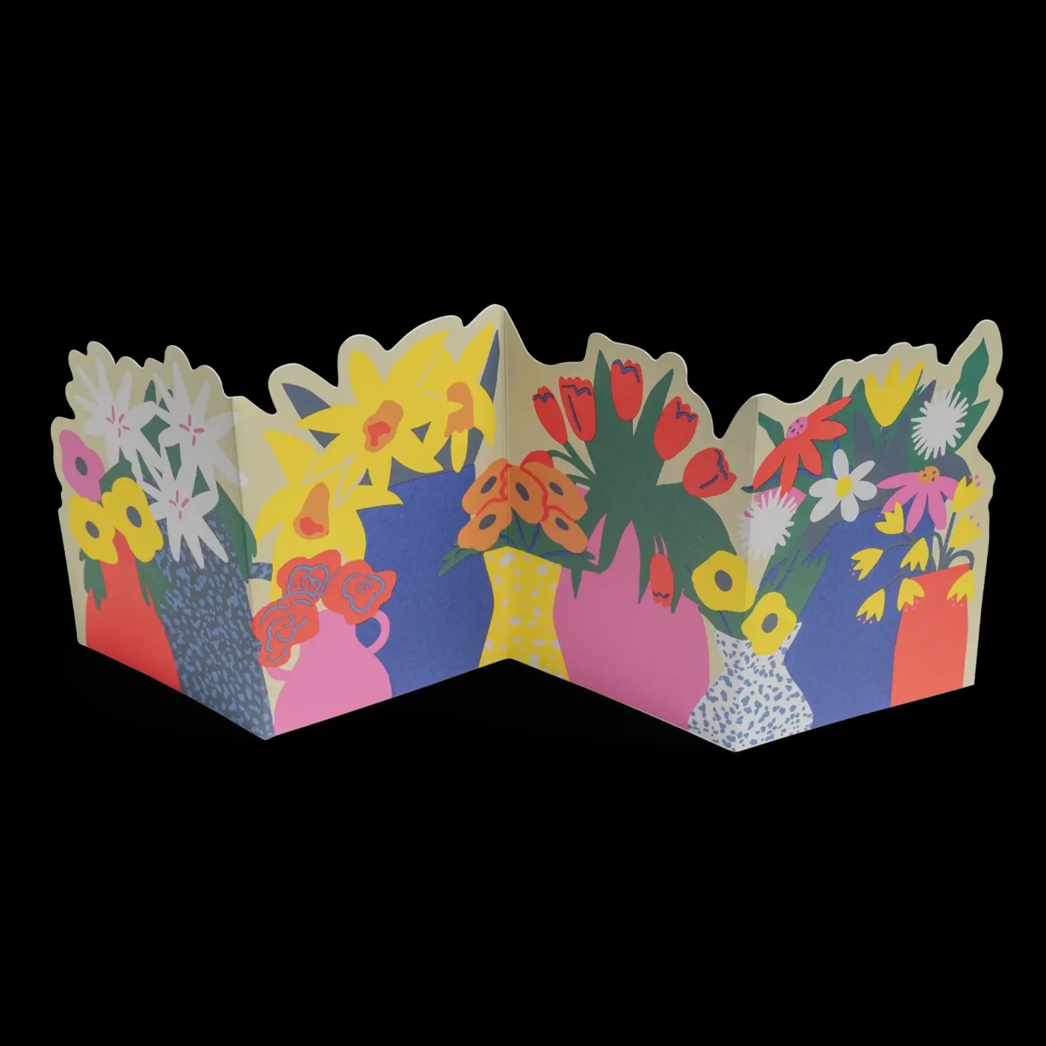 Birthday Flower Concertina Card