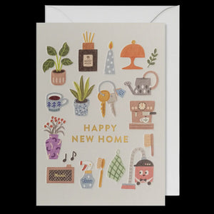 Happy New Home Illustrations Card