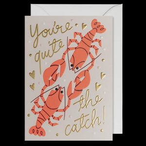 Quite The Catch Lobster Card