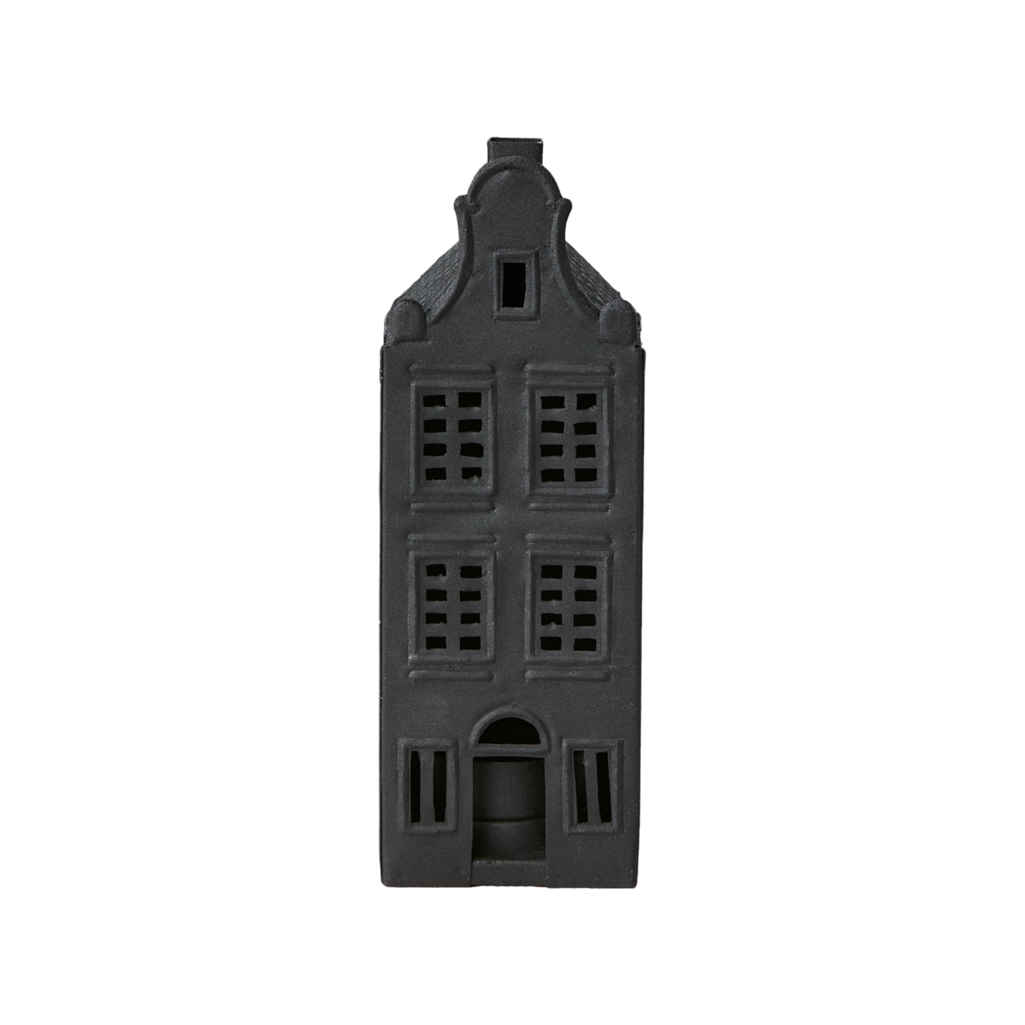 Black Curved Tealight House