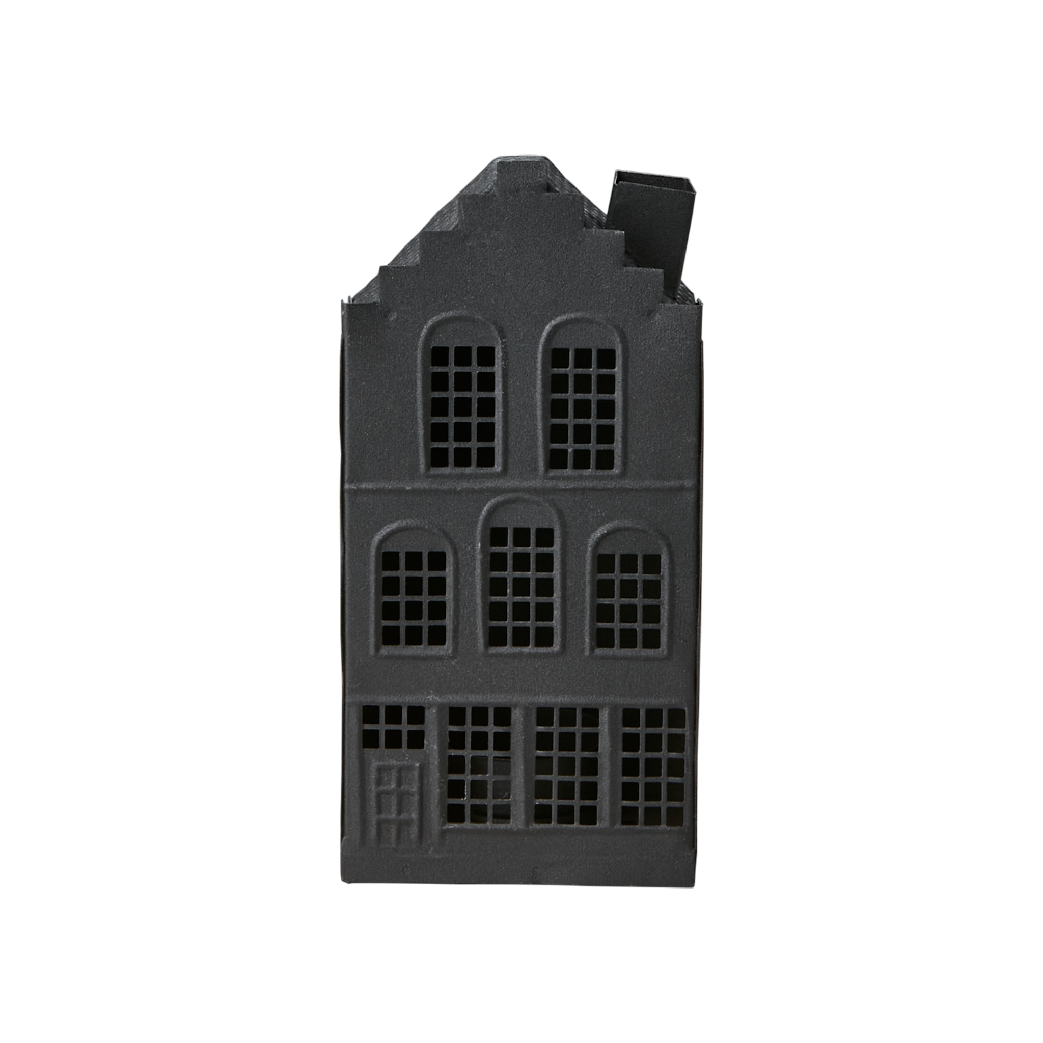 Black Angular Tealight House