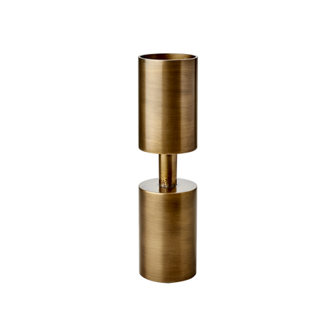 Large Brass Pillar Candle Holder