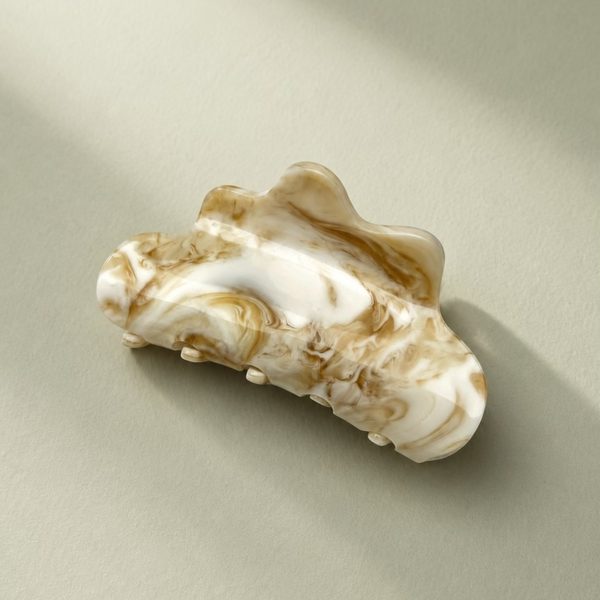 Eco Cloud Hair Claw Clip - Almond