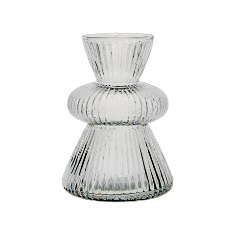 Cone Top Glass Bud Vase