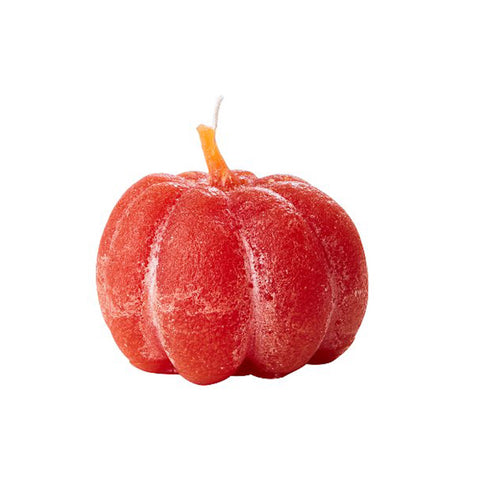 Dark Orange Handmade Pumpkin Candle
